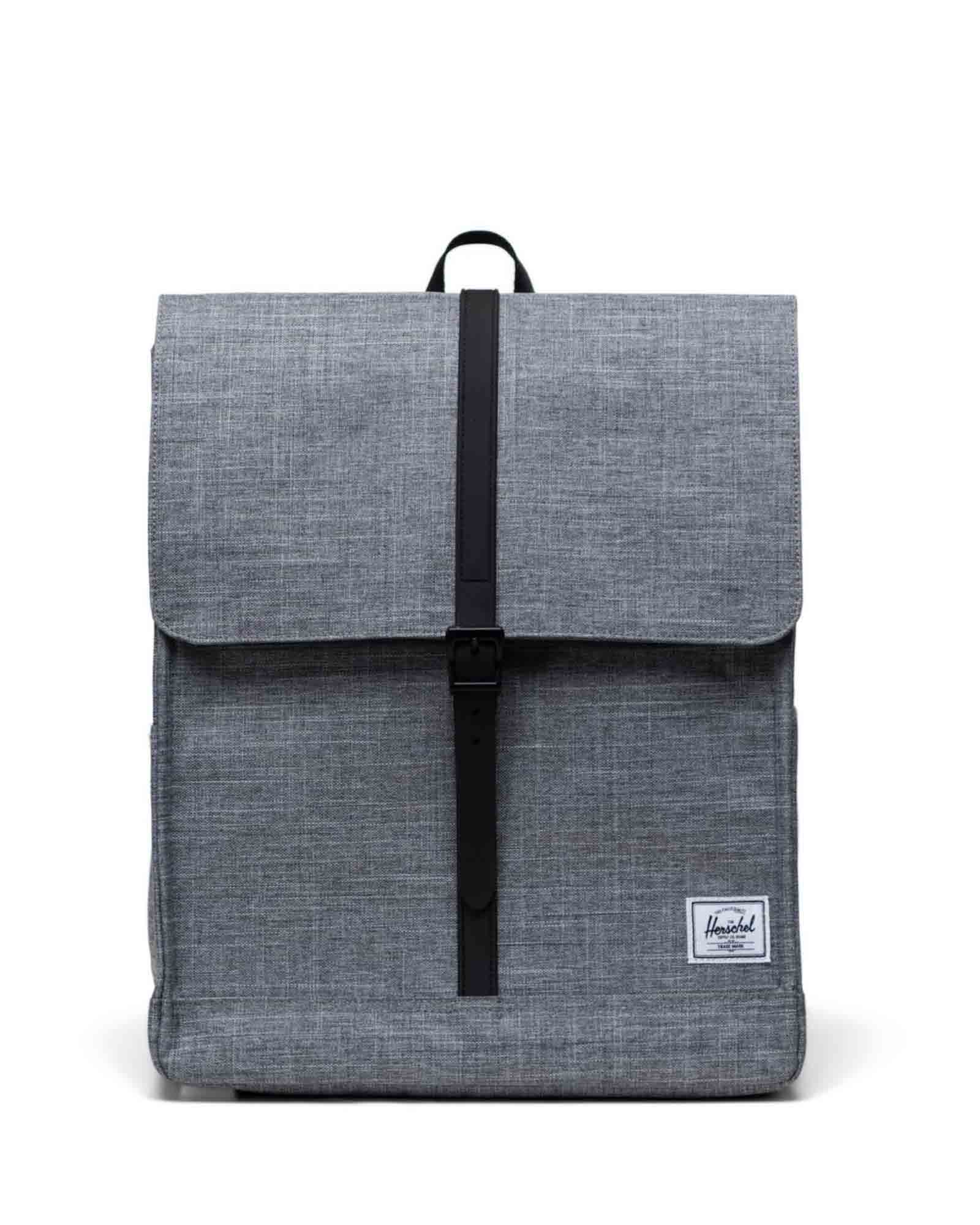 City Backpack Raven Crosshatch