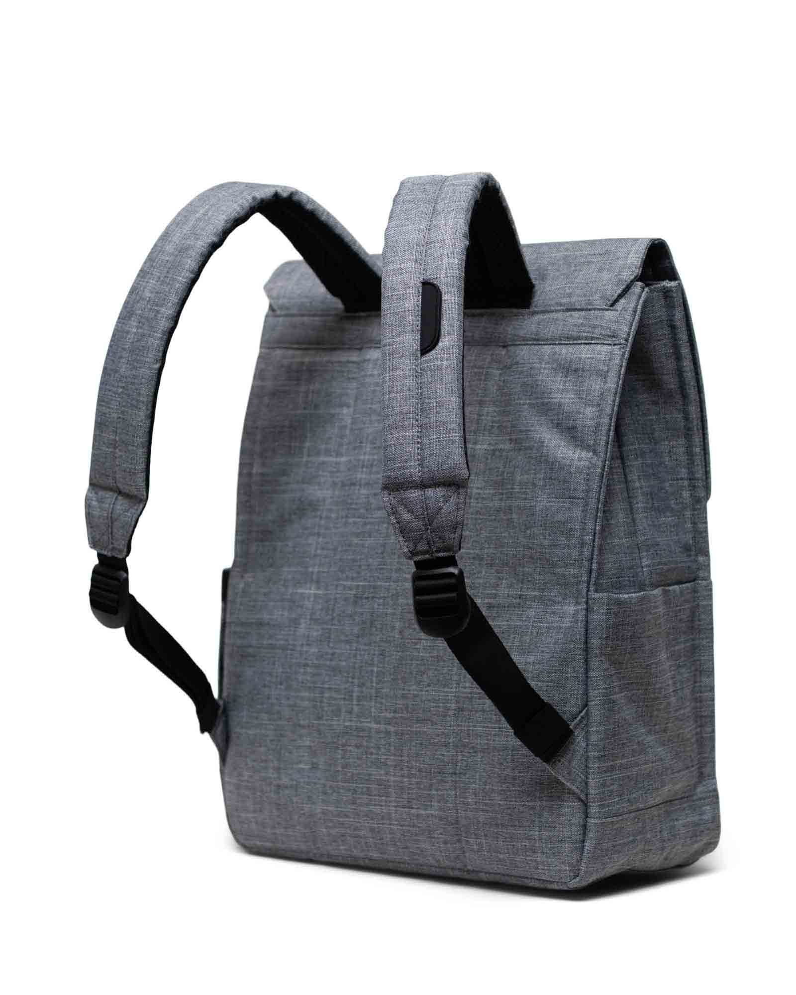 City Backpack Raven Crosshatch