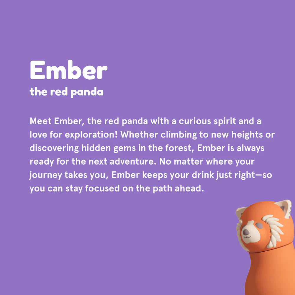Animal Bottle - SBV44 RED PANDA w/ brush