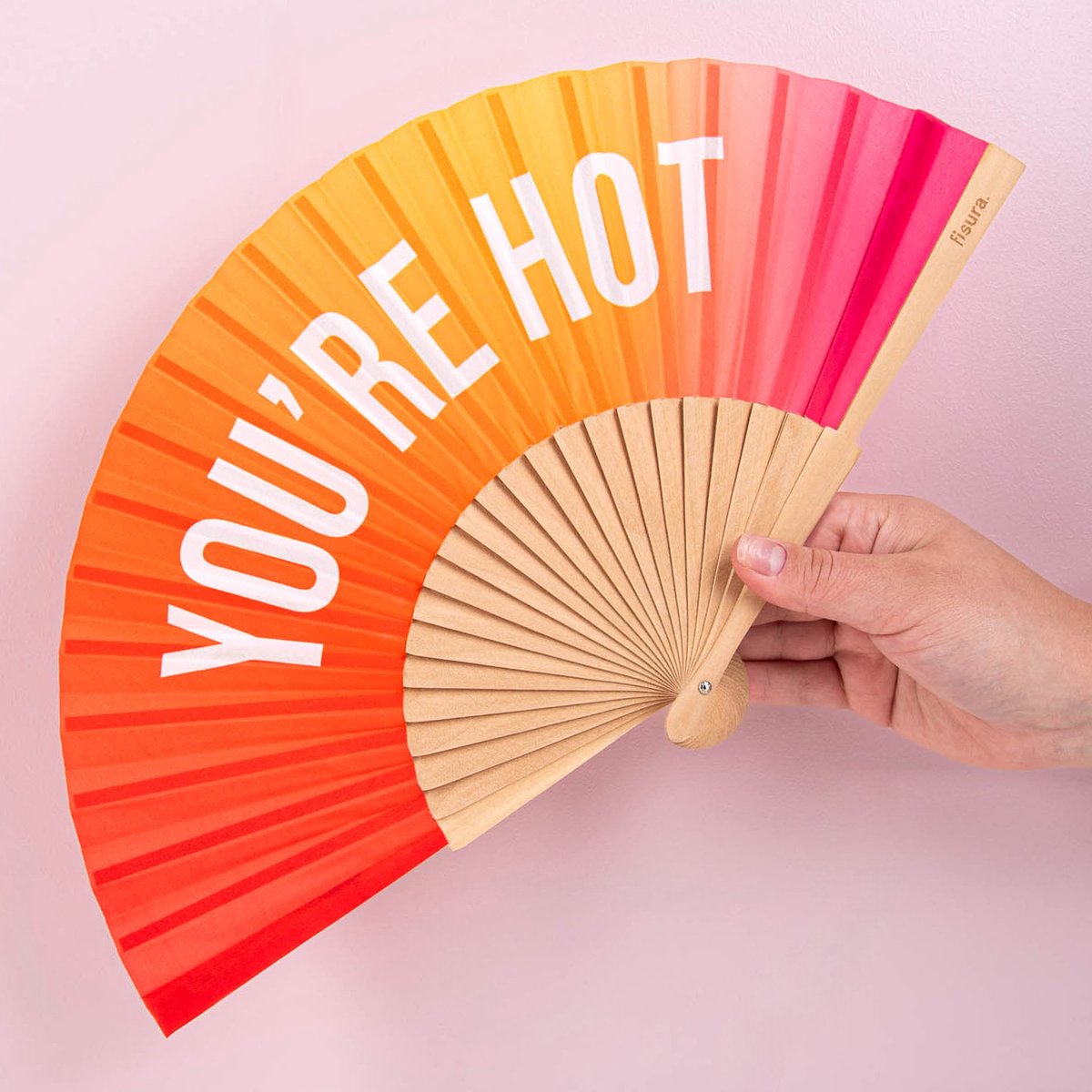 Hand Fan “You’re Hot” - Gradient