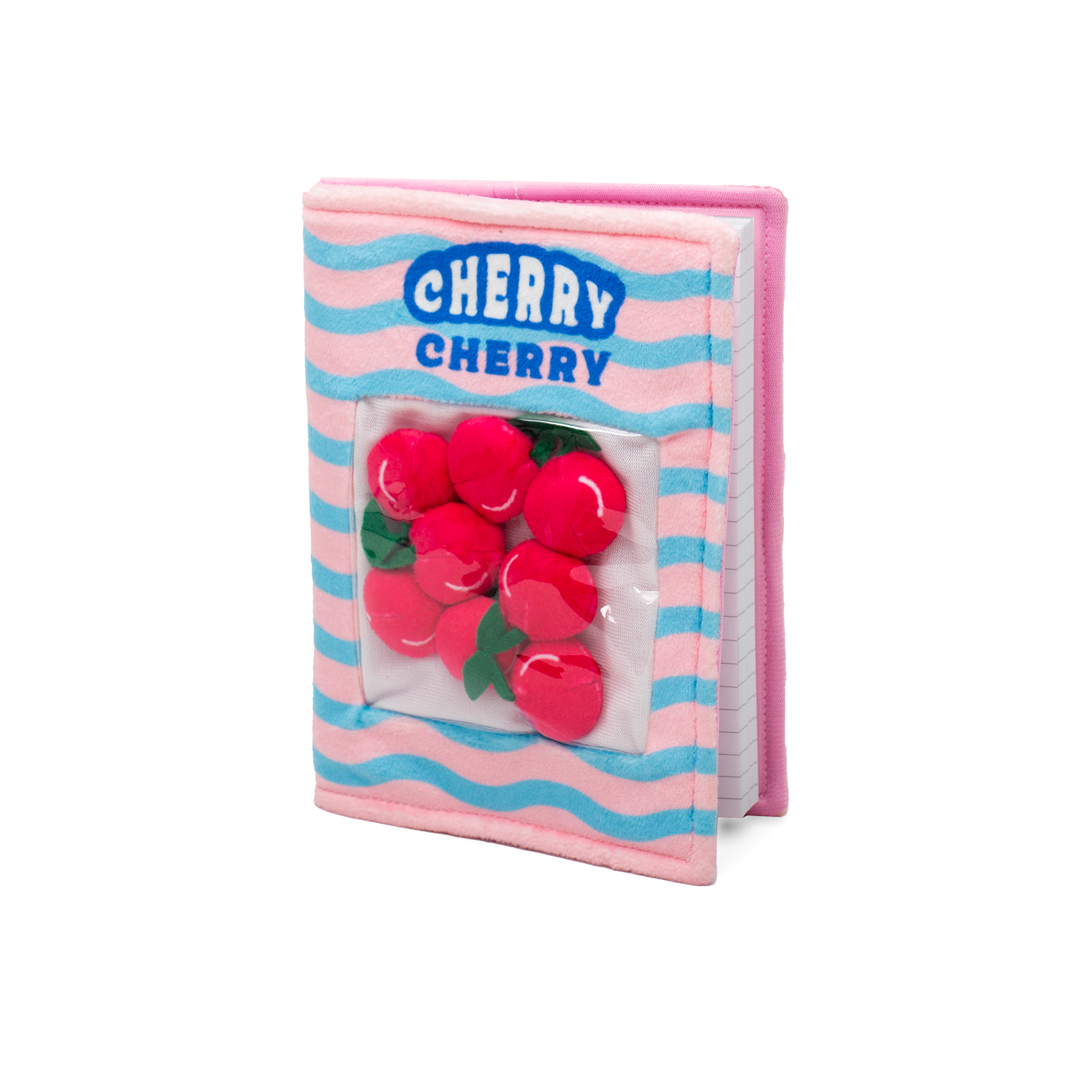 Velboa Woven Notebook "Cherry" - Pink