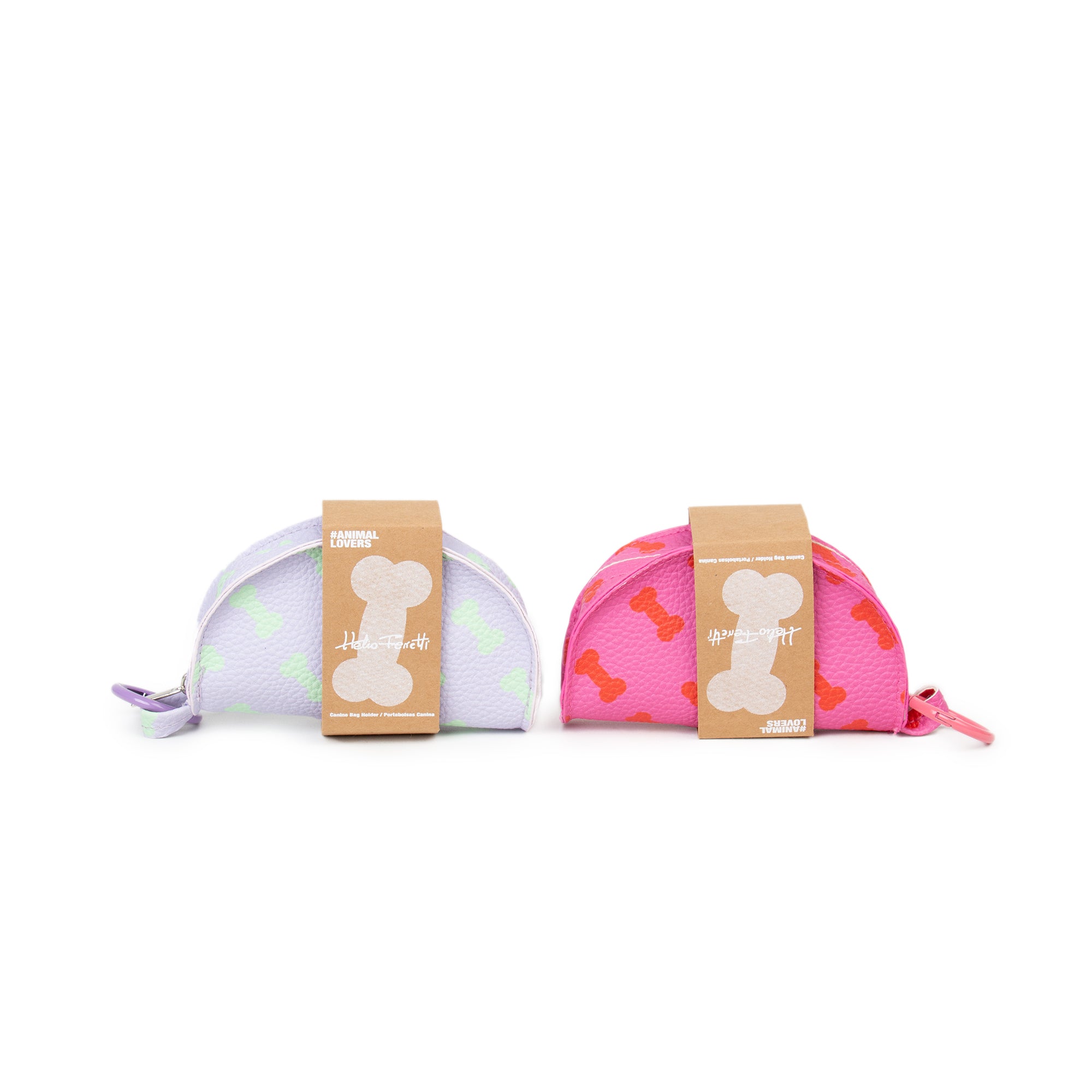 Portable Pet Bag Dispenser "Let's Go" - Pink