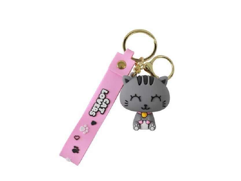Keychain Grey Cat