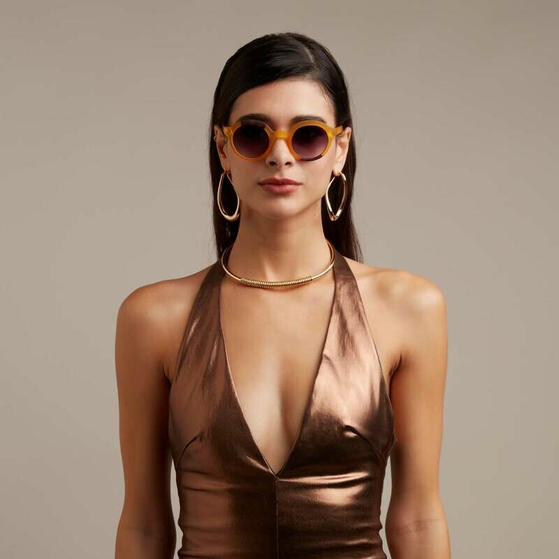 SUNGLASSES LAURO - YELLOW & HAVANA