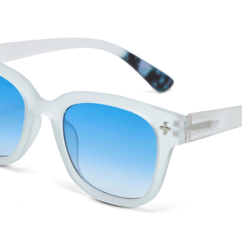 SUNGLASSES GIOVANNI - CLEAR & BLUE/PINK LENS