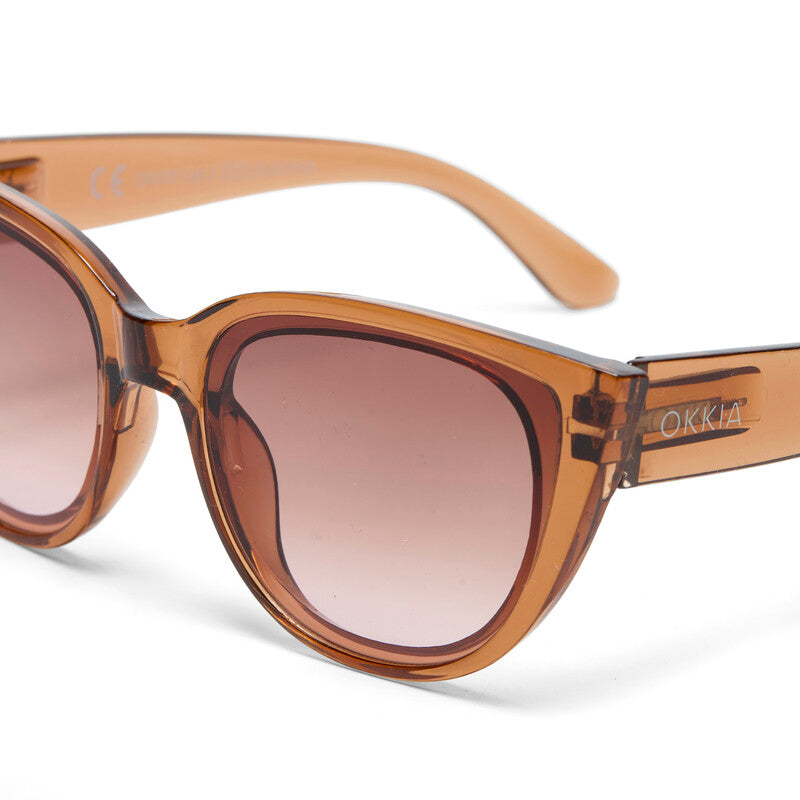 SUNGLASSES SILVIA- TRANSPARENT BROWN