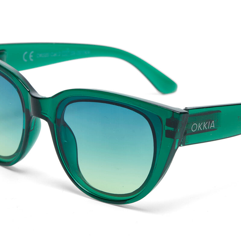 SUNGLASSES SILVIA- TRANSPARENT GREEN