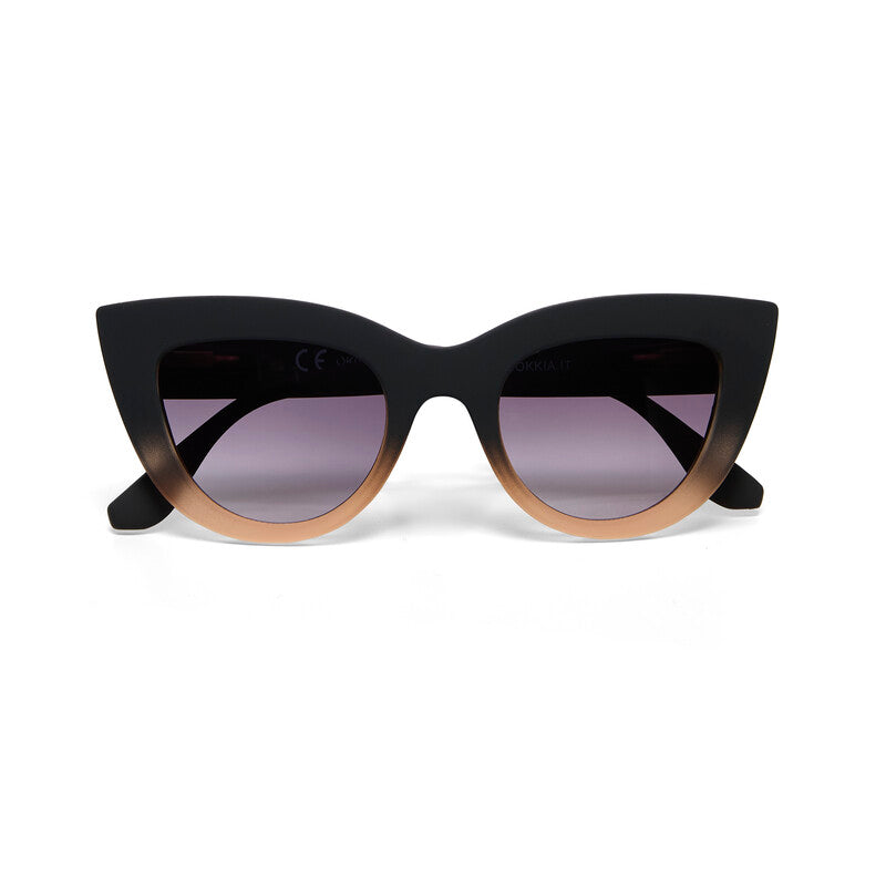 SUNGLASSES CLAUDIA - BLACK SHADED ROSE