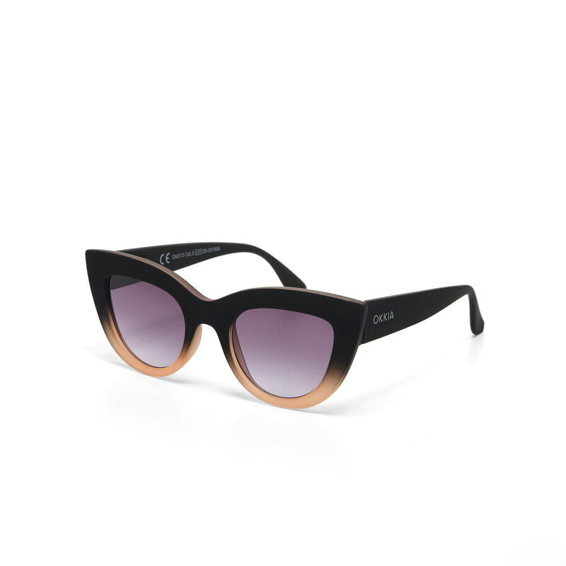 SUNGLASSES CLAUDIA - BLACK SHADED ROSE
