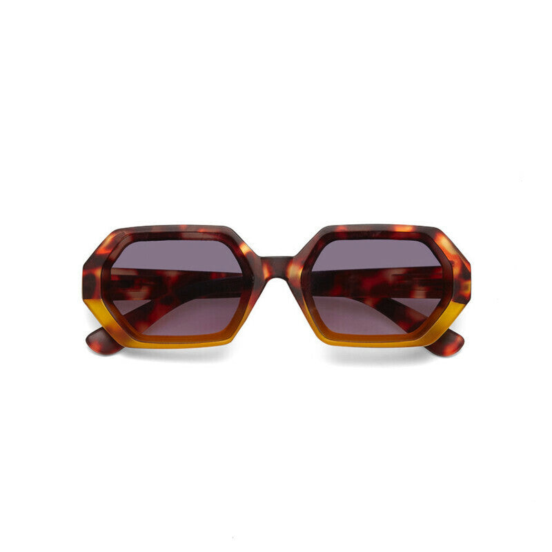 SUNGLASSES ANDREA - HAVANA YELLOW & BLACK LENS