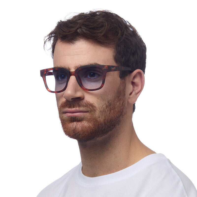 SUNGLASSES GIOVANNI - CLASSIC HAVANA & BLUE LENS