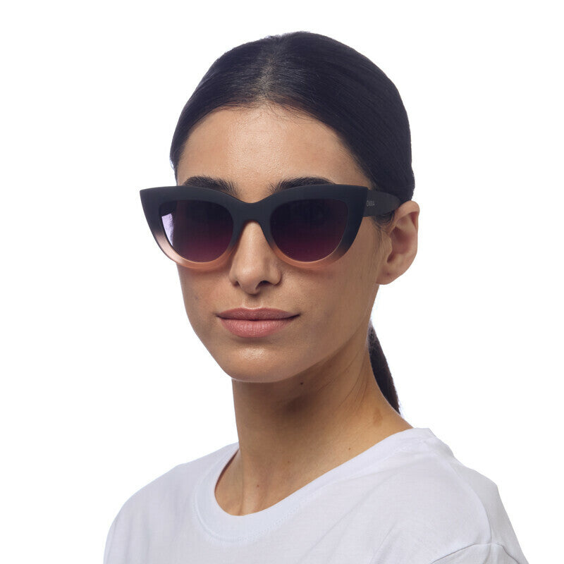SUNGLASSES CLAUDIA - BLACK SHADED ROSE