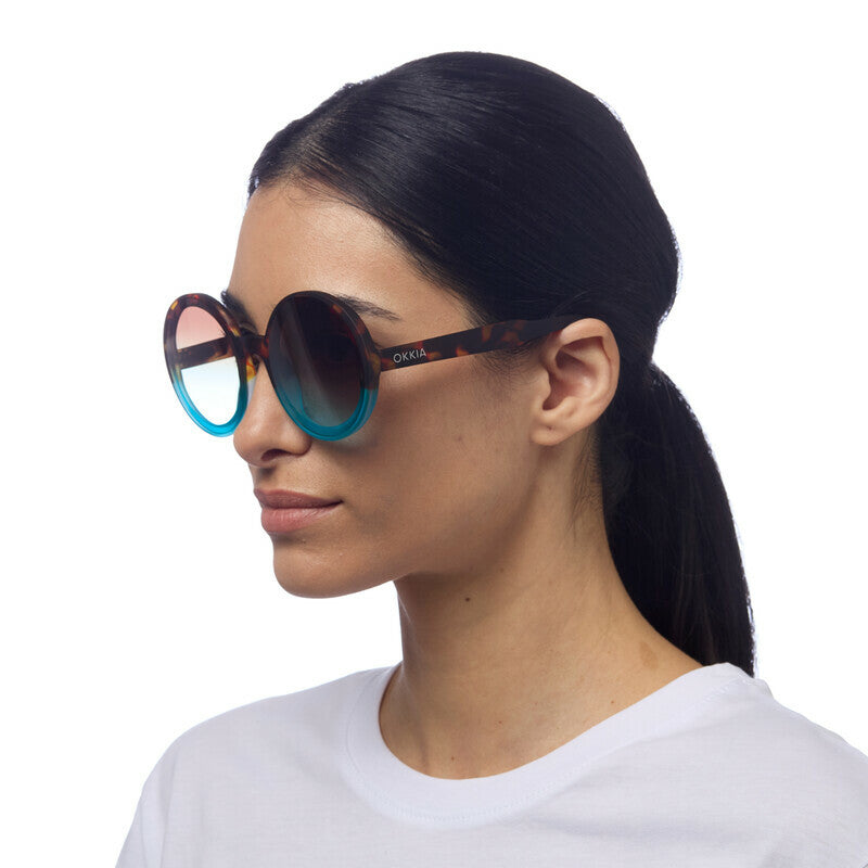 SUNGLASSES MONICA - HAVANA BLUE