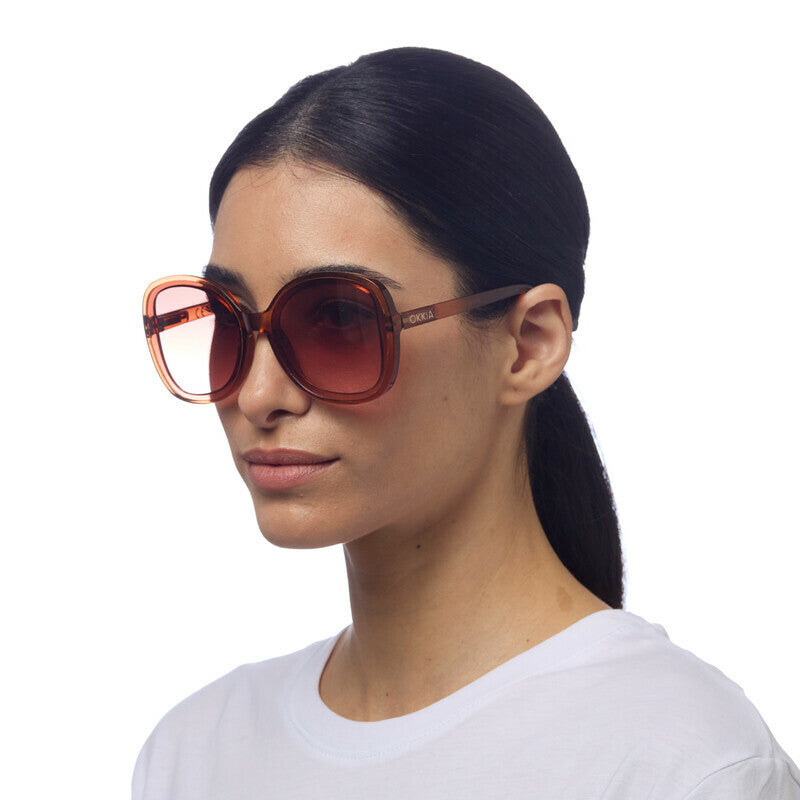 SUNGLASSES ANNA -TRANSPARENT BROWN