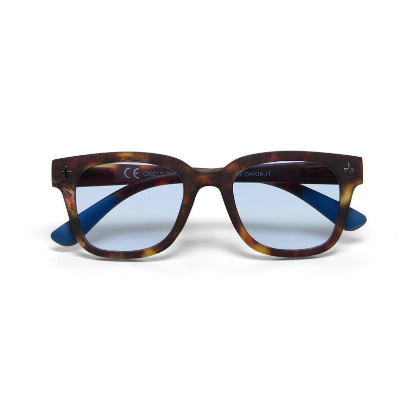 SUNGLASSES GIOVANNI - CLASSIC HAVANA & BLUE LENS