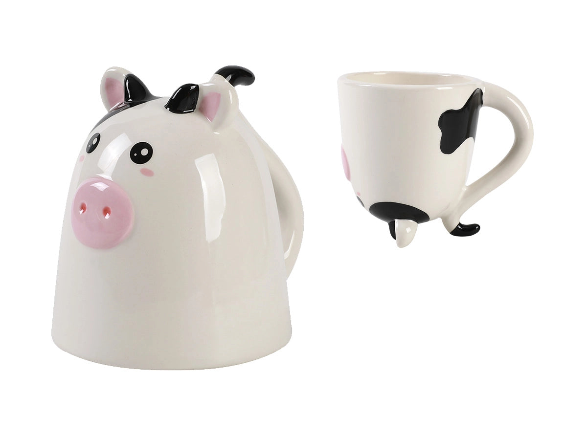 Ceramic Mug Up & Down Cow