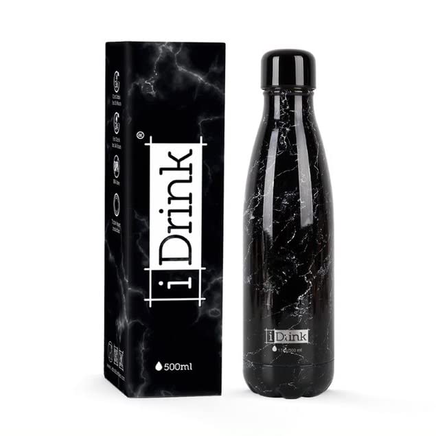 Thermal Bottle 500ml MARBLE BLACK