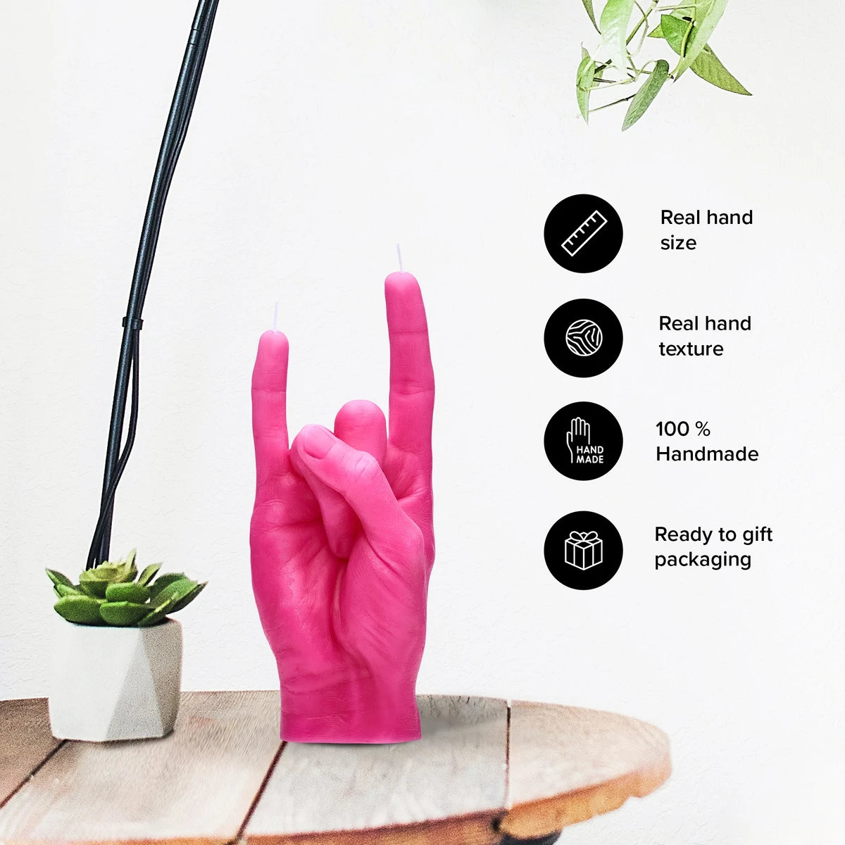 Candle You Rock (Pink)