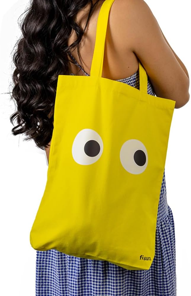 Tote Bag "Eyes" - Yellow