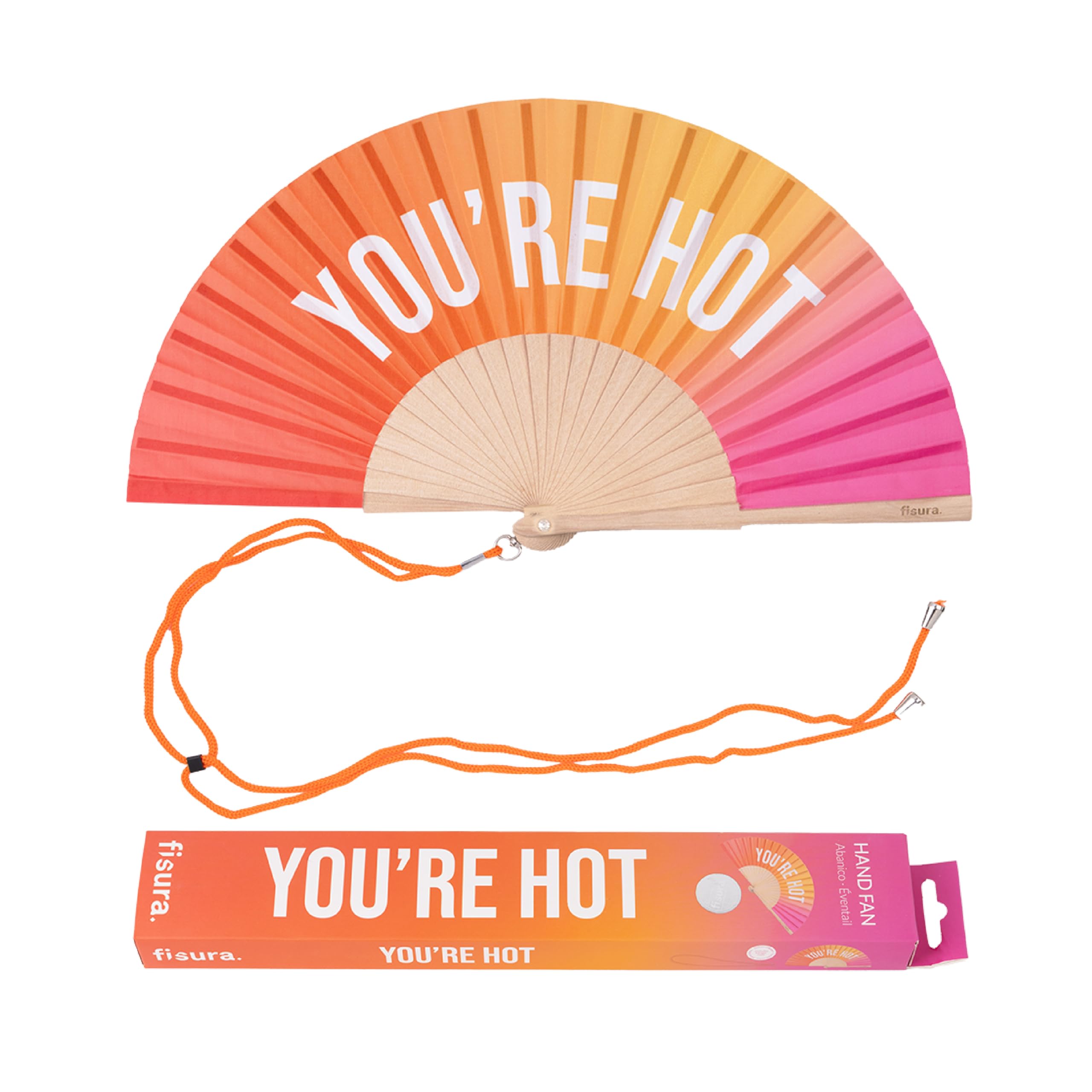 Hand Fan “You’re Hot” - Gradient