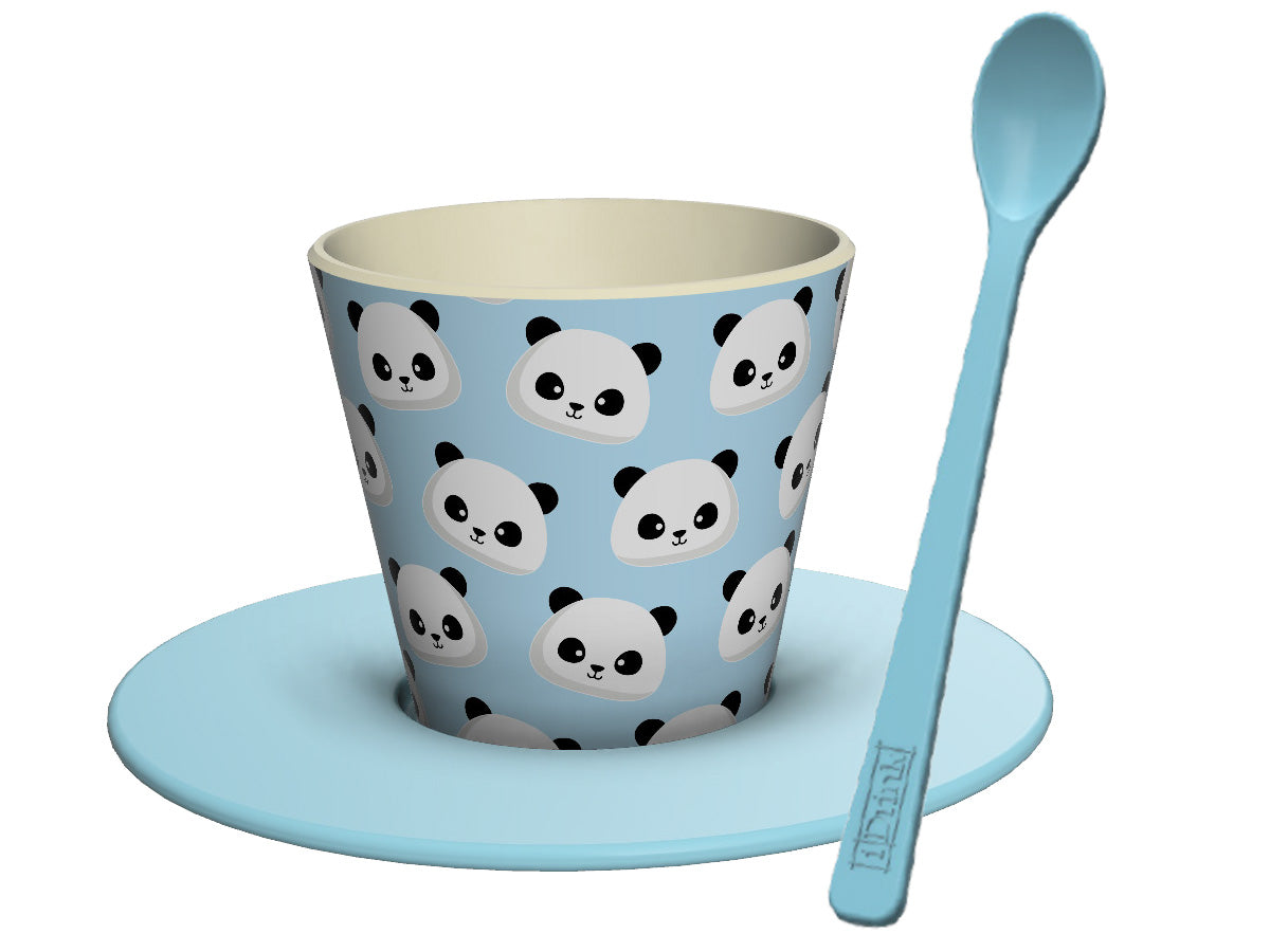 Cup, Spoon and Plate Set PANDASTIC