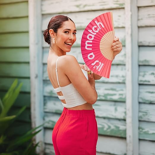 Hand fan “It’s a Match"