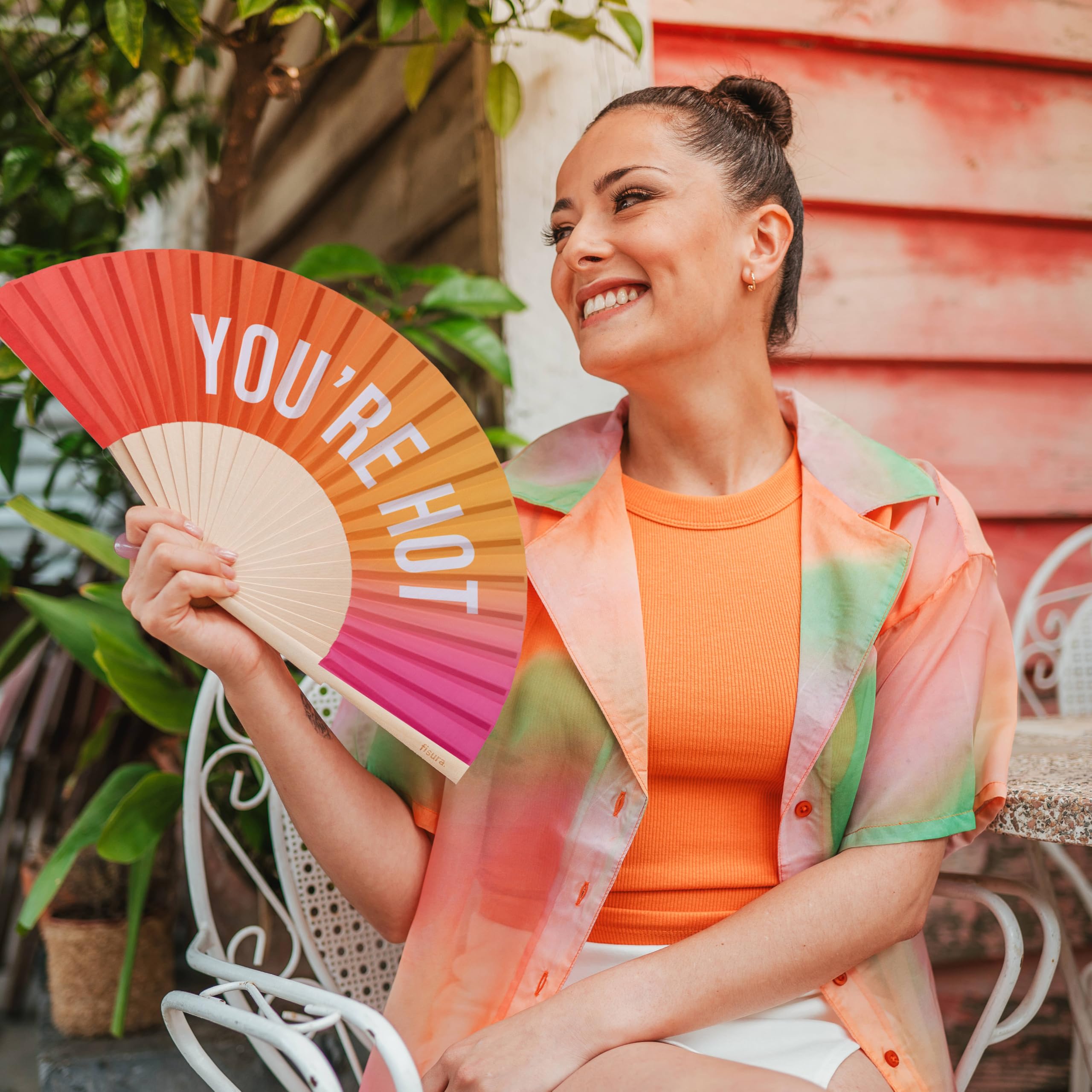 Hand Fan “You’re Hot” - Gradient