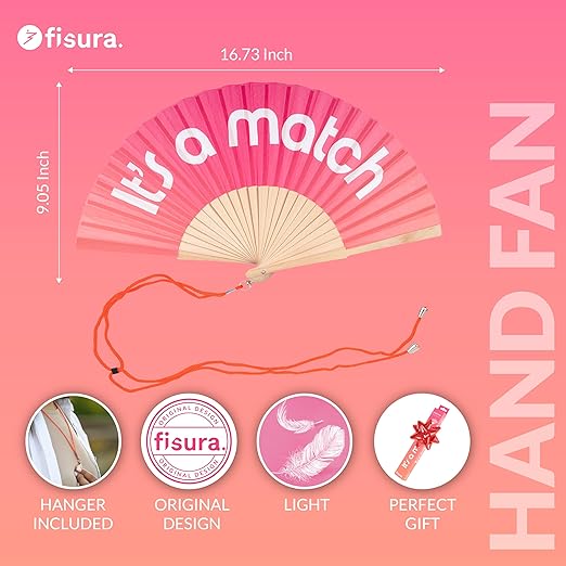 Hand fan “It’s a Match"