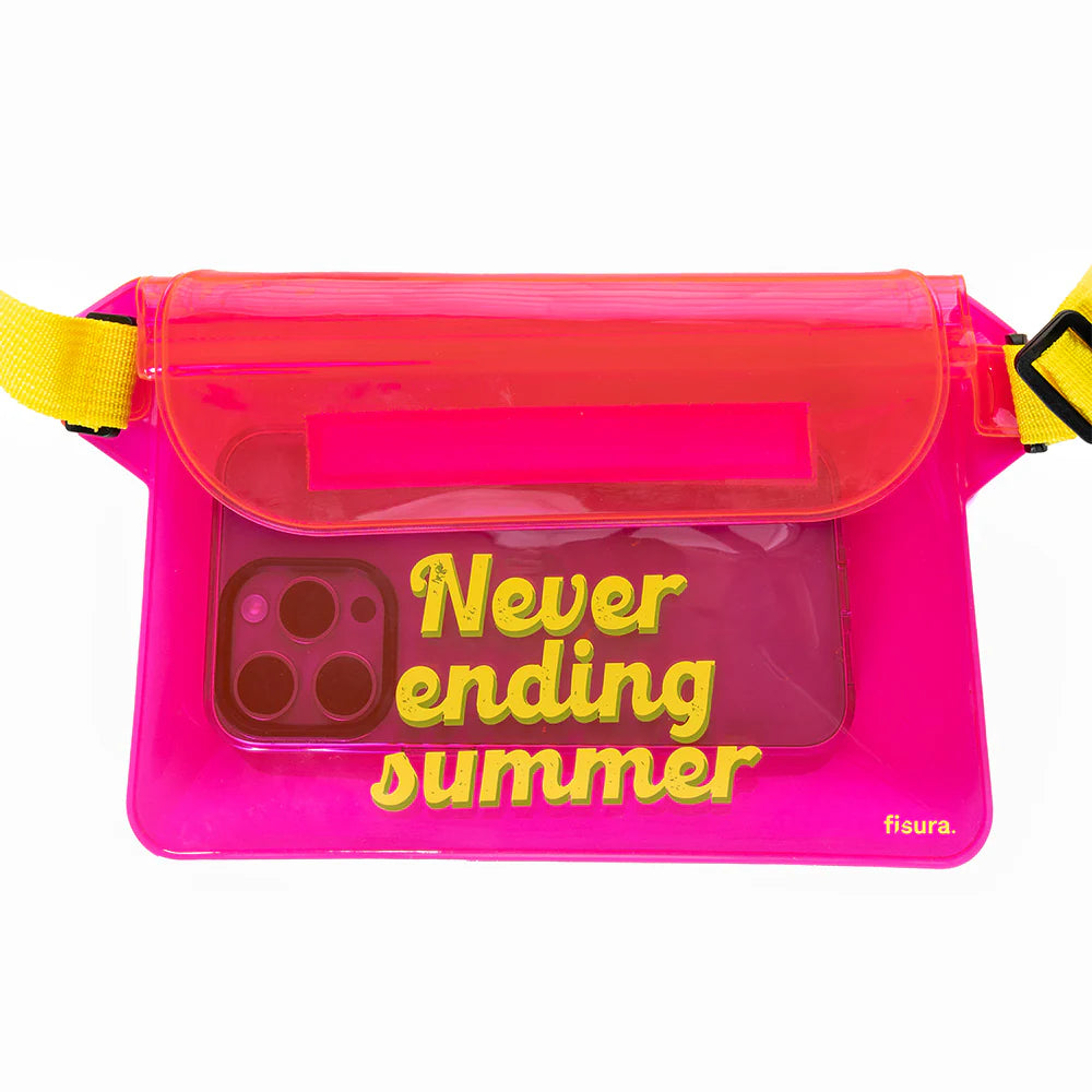 Waterproof Fanny Pack "Never Ending Summer" - Pink