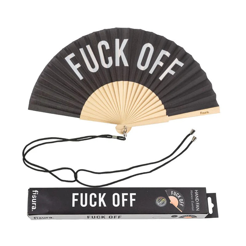 Hand Fan "Fuck Off"