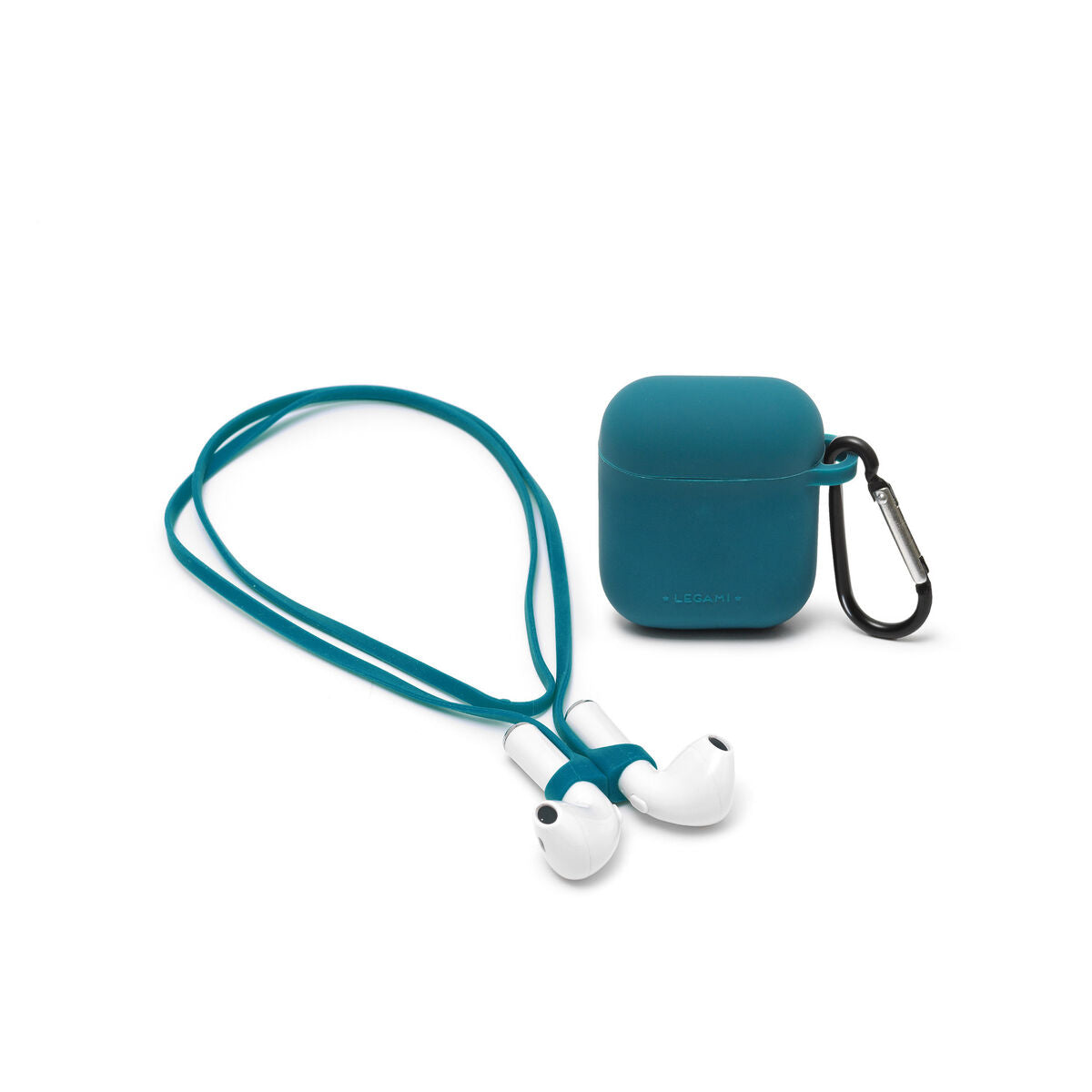 CASE AND CORD SET FOR AIRPODS - AIR 'N GO - PETROL