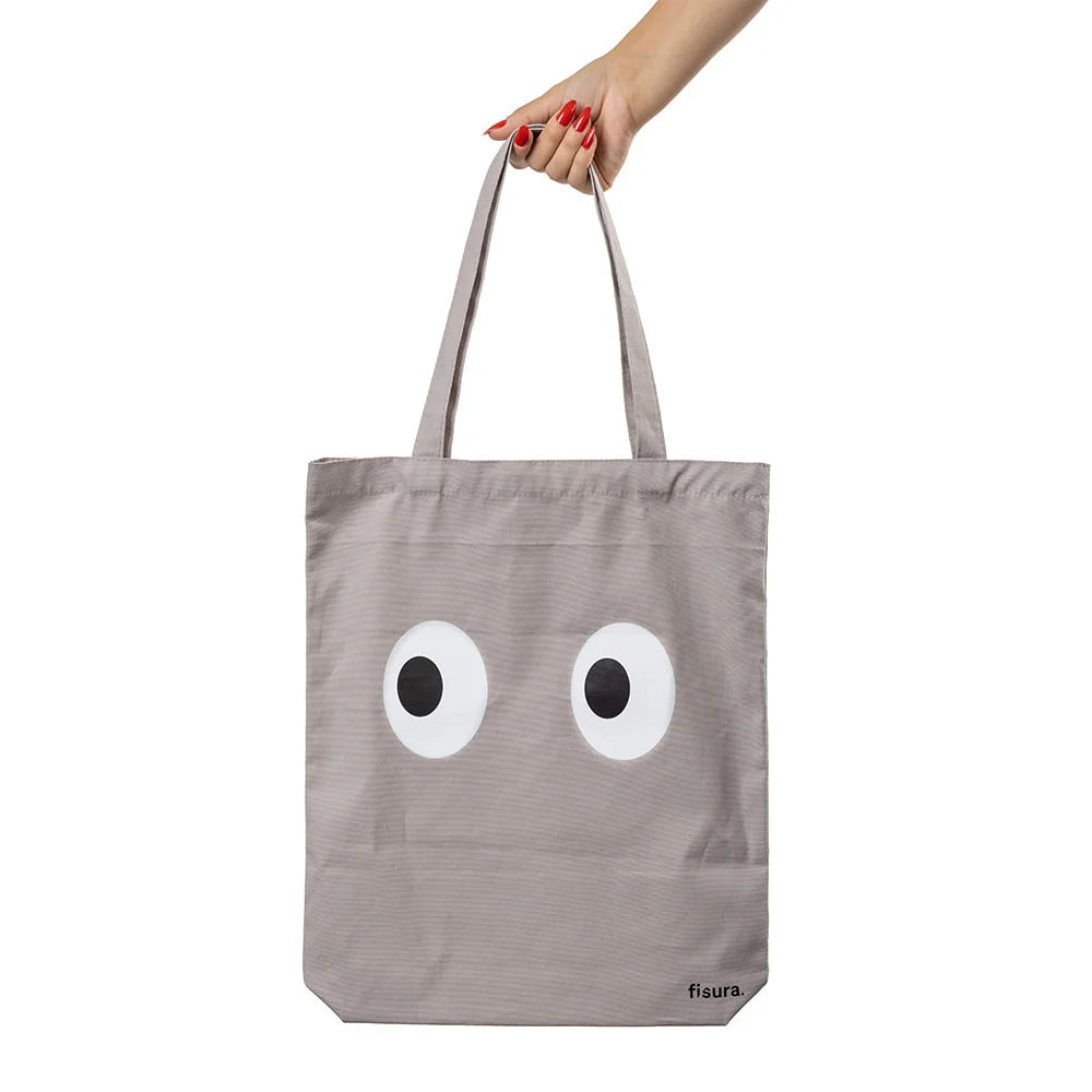 Tote Bag "Eyes" - Grey