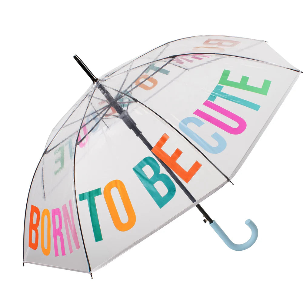 Transparent Umbrella "Born to be Cute"