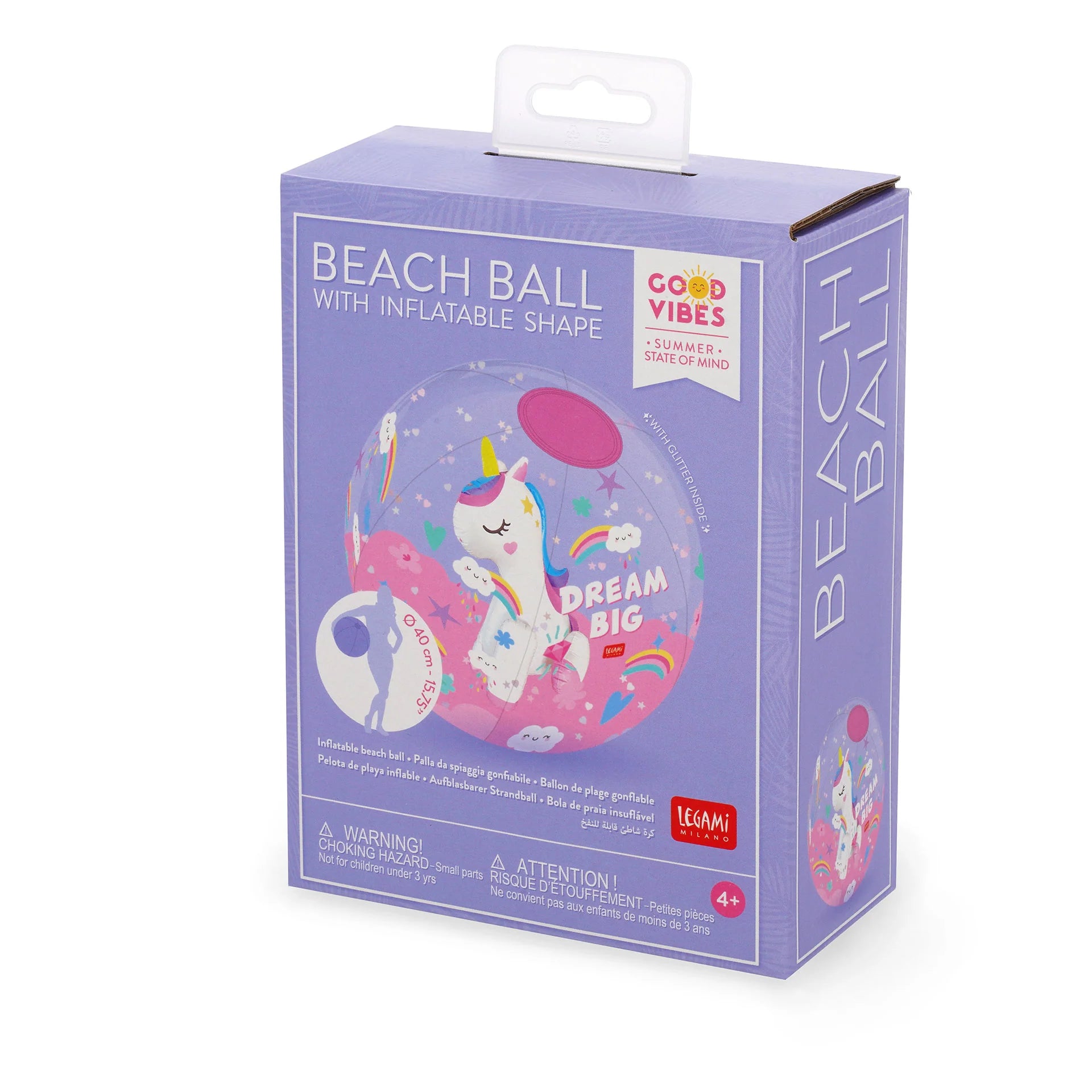 INFLATABLE BEACH BALL - BEACH BALL - UNICORN