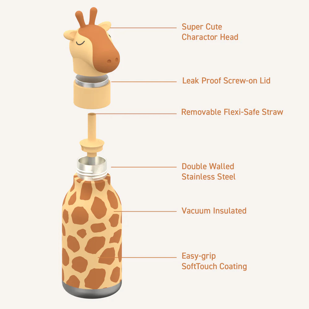 Animal Bottle - SBV44 GIRAFFE w/ brush