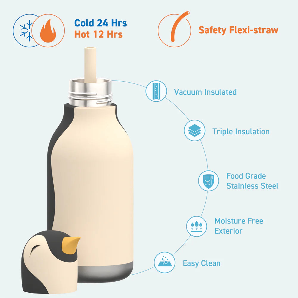 Animal Bottle - SBV44 PENGUIN w/ brush
