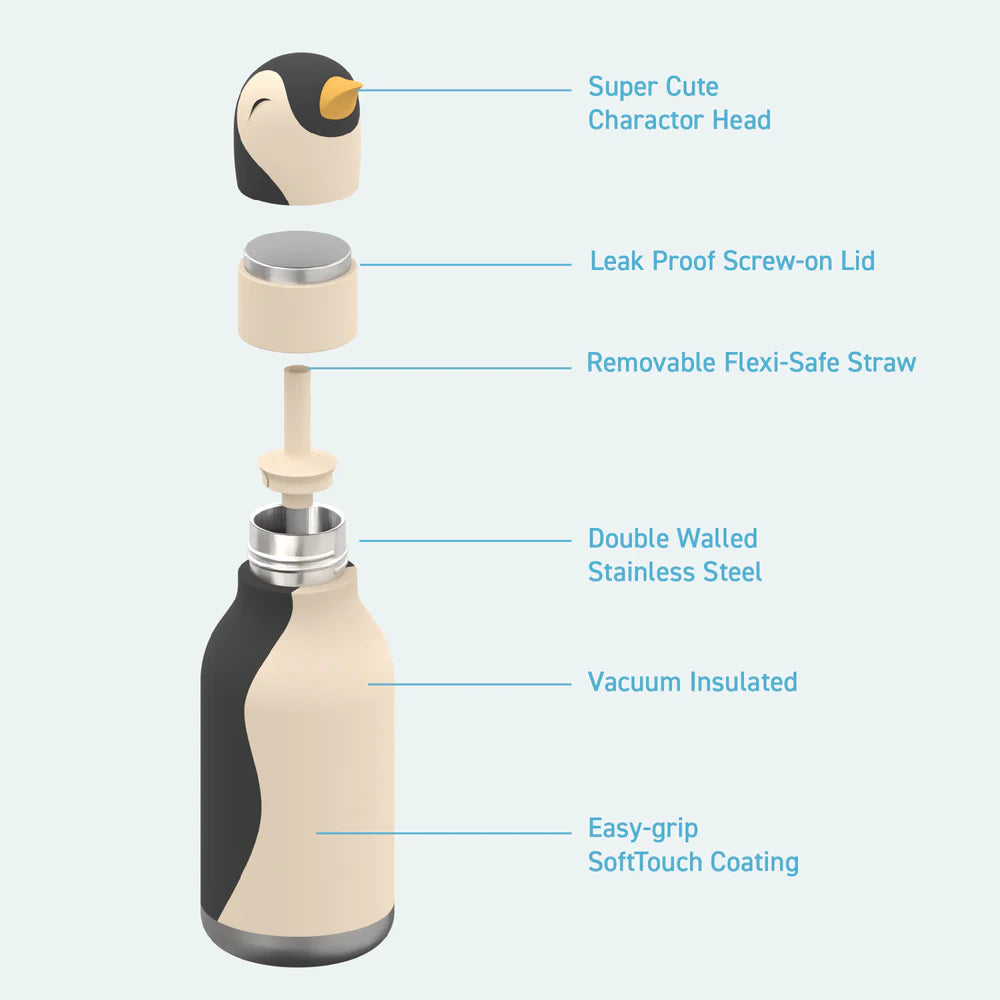 Animal Bottle - SBV44 PENGUIN w/ brush