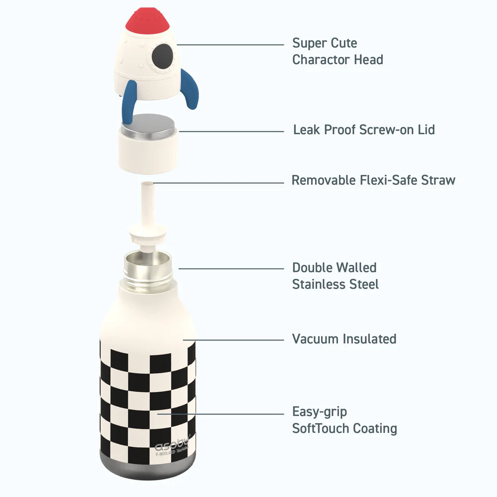 Animal Bottle - SBV44 ROCKET w/ brush