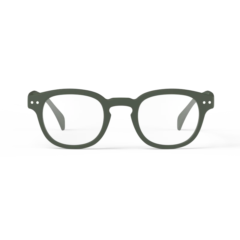 READING GLASSES - #C KAKI GREEN +2