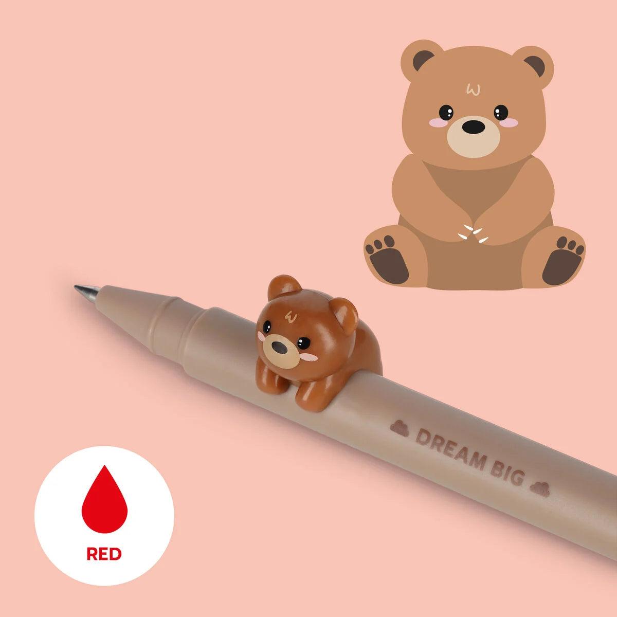 LOVELY FRIENDS - GEL PEN WITH ANIMAL DECORATION - T