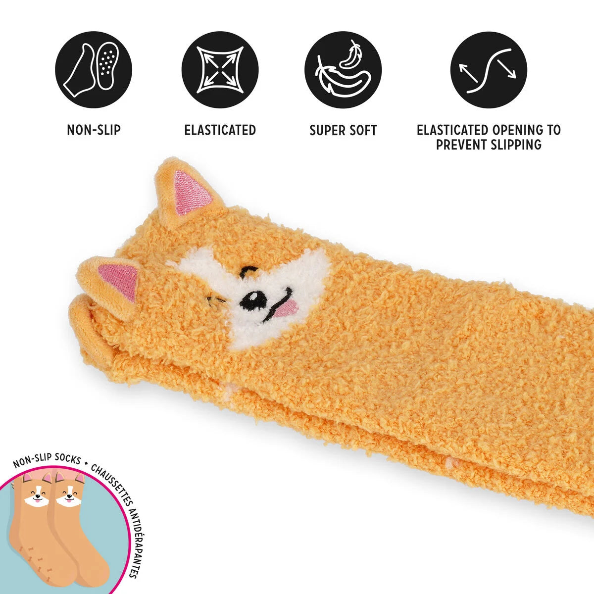 MEIAS NON-SLIP SOCKS - IT'S A MATCH! - CORGI