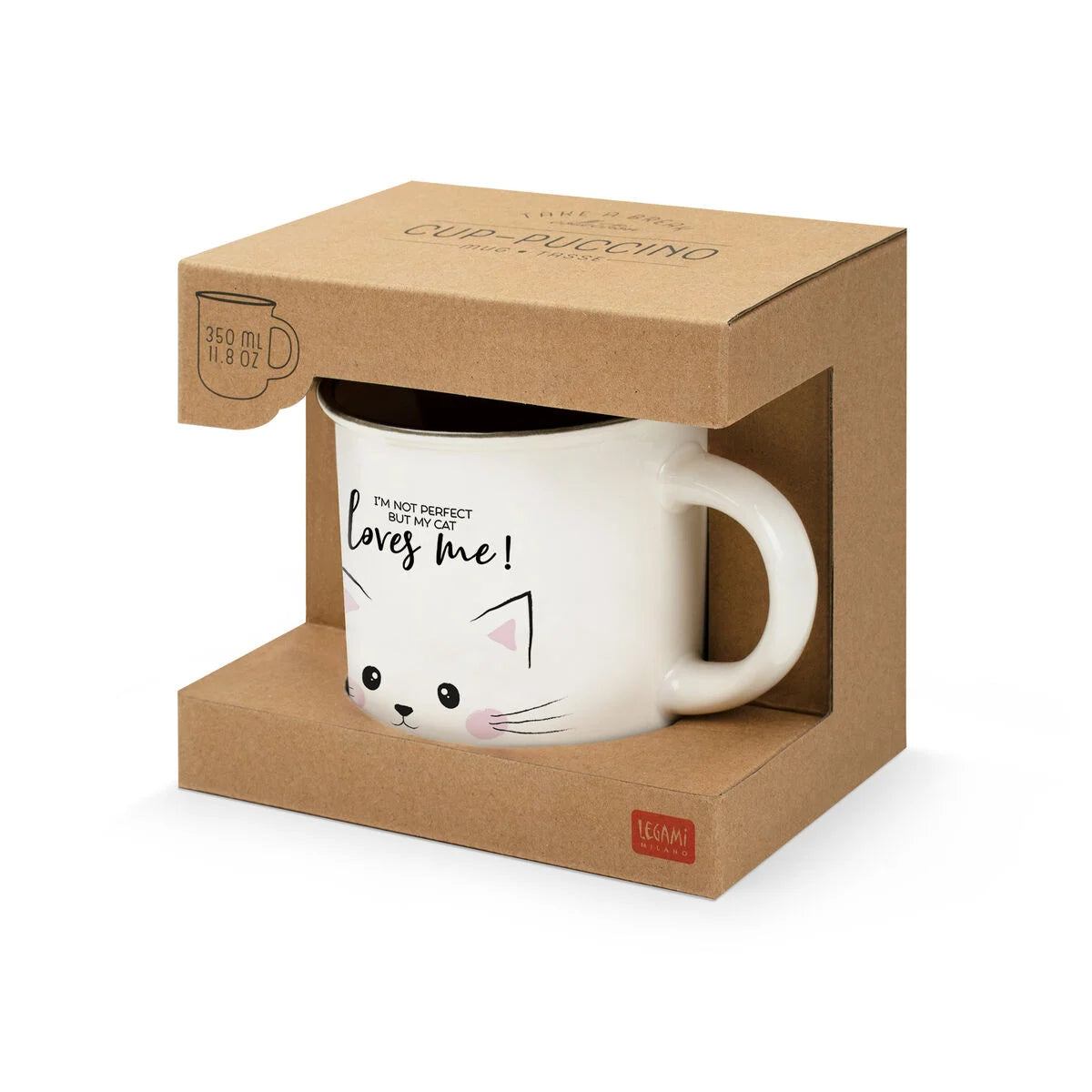 NEW BONE CHINA PORCELAIN MUG - CUPPUCCINO - KITTY