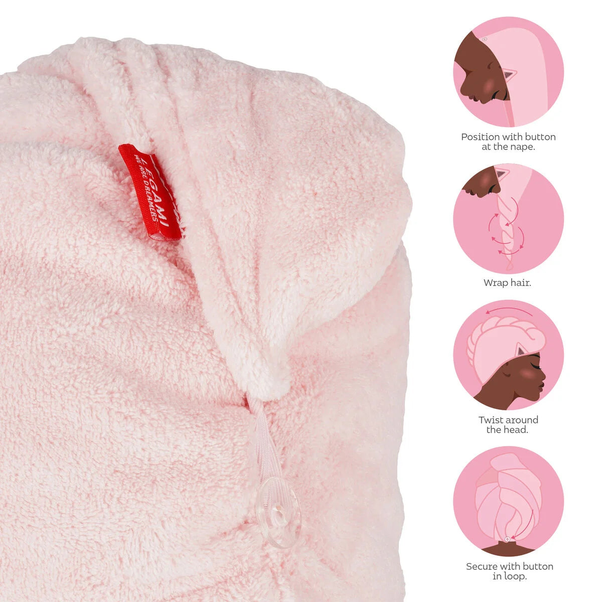 LOVE MY HAIR - HAIR TURBAN TOWEL - KITTY