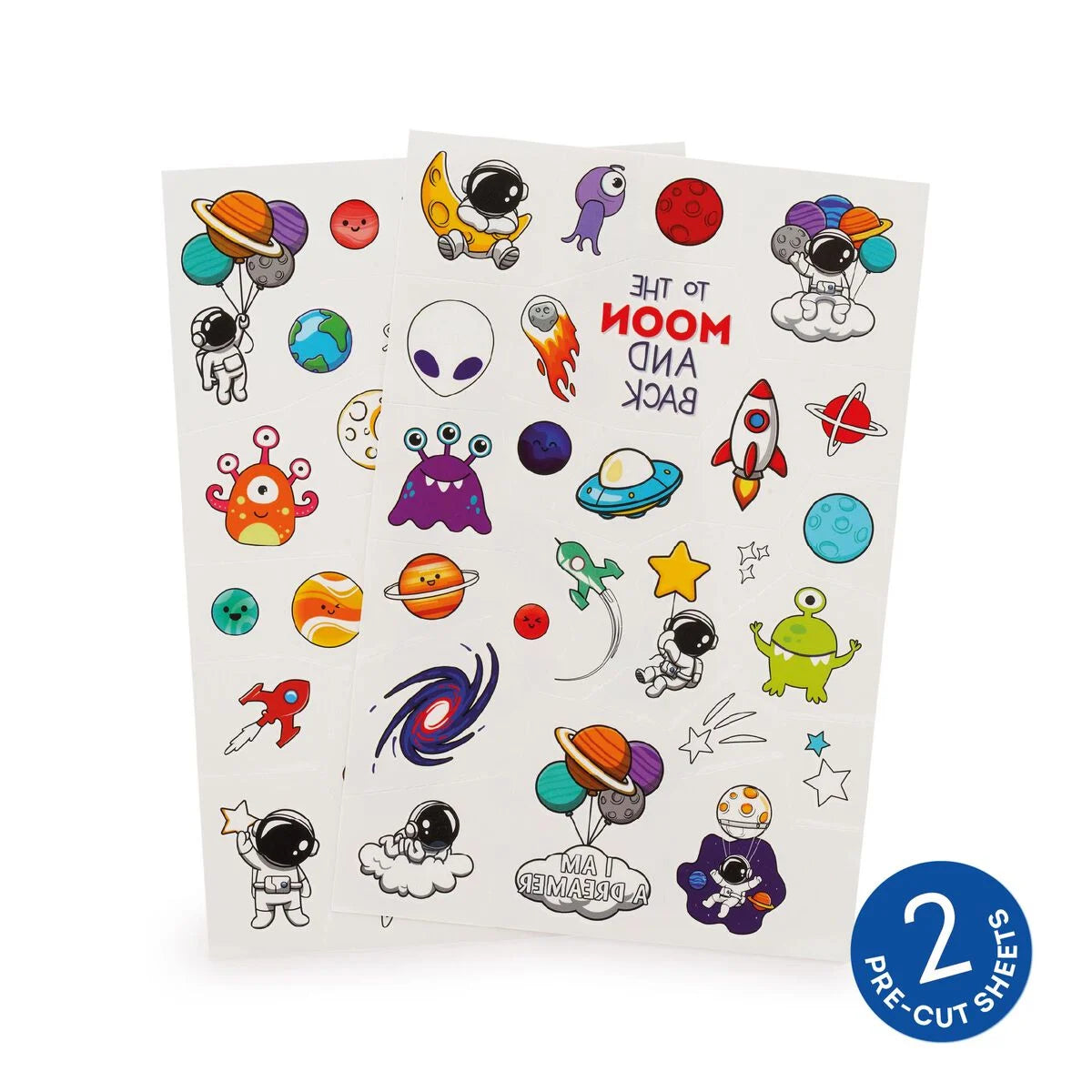 COTTON TEMPORARY TATTOOS - SPACE