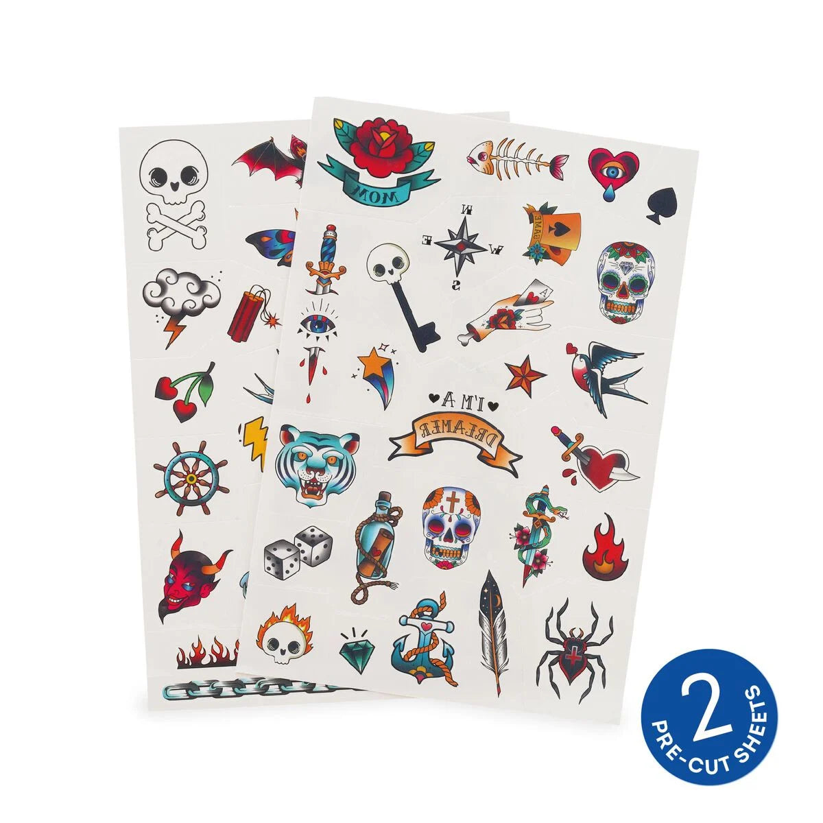 COTTON TEMPORARY TATTOOS - OLD SCHOOL