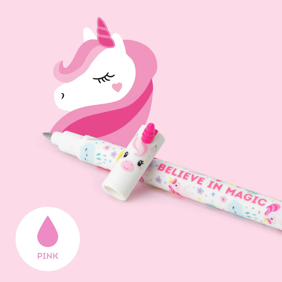 ERASABLE PEN - UNICORN - PINK