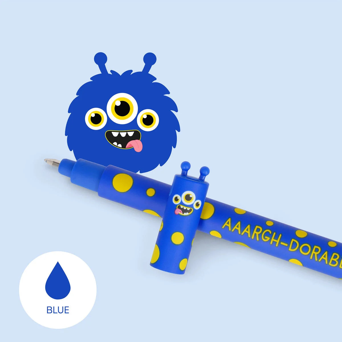 ERASABLE PEN - MONSTER - BLUE