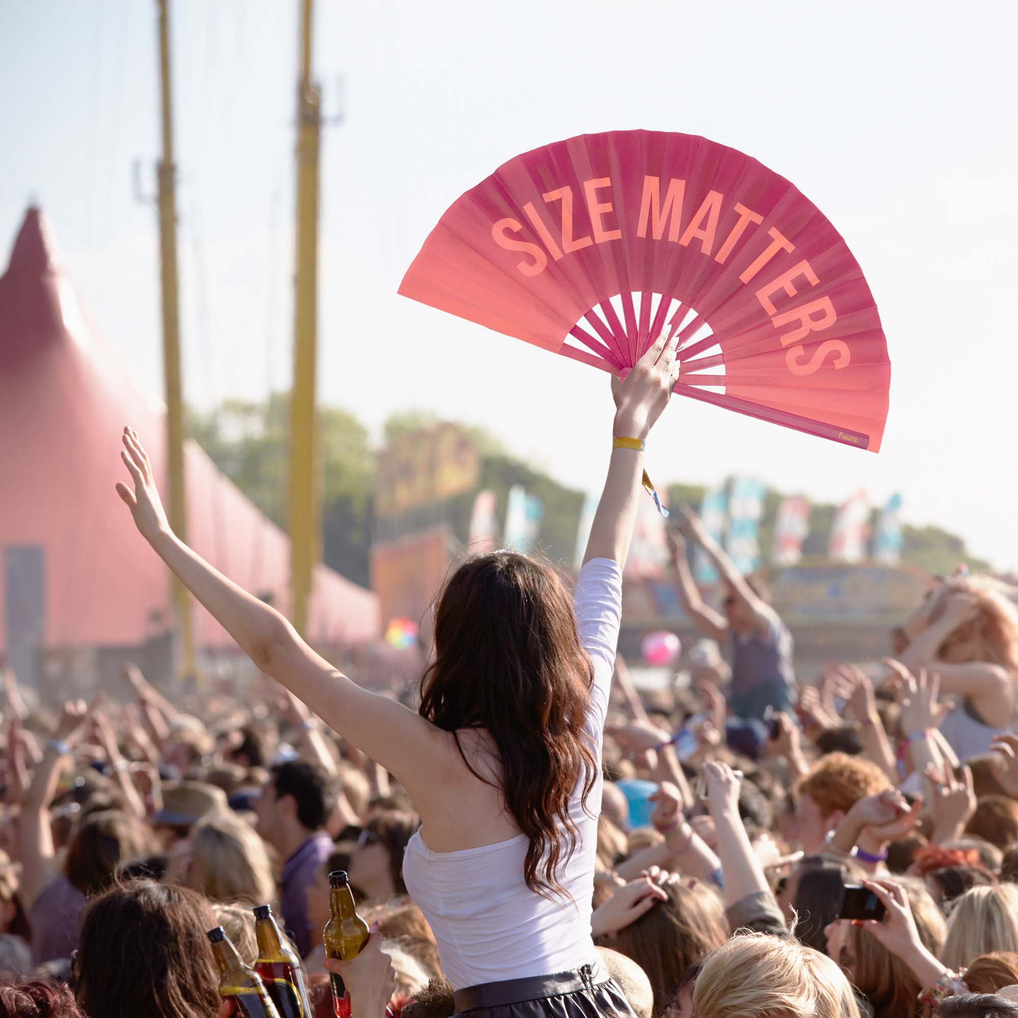XXL Hand Fan “Size Matters” - Gradient