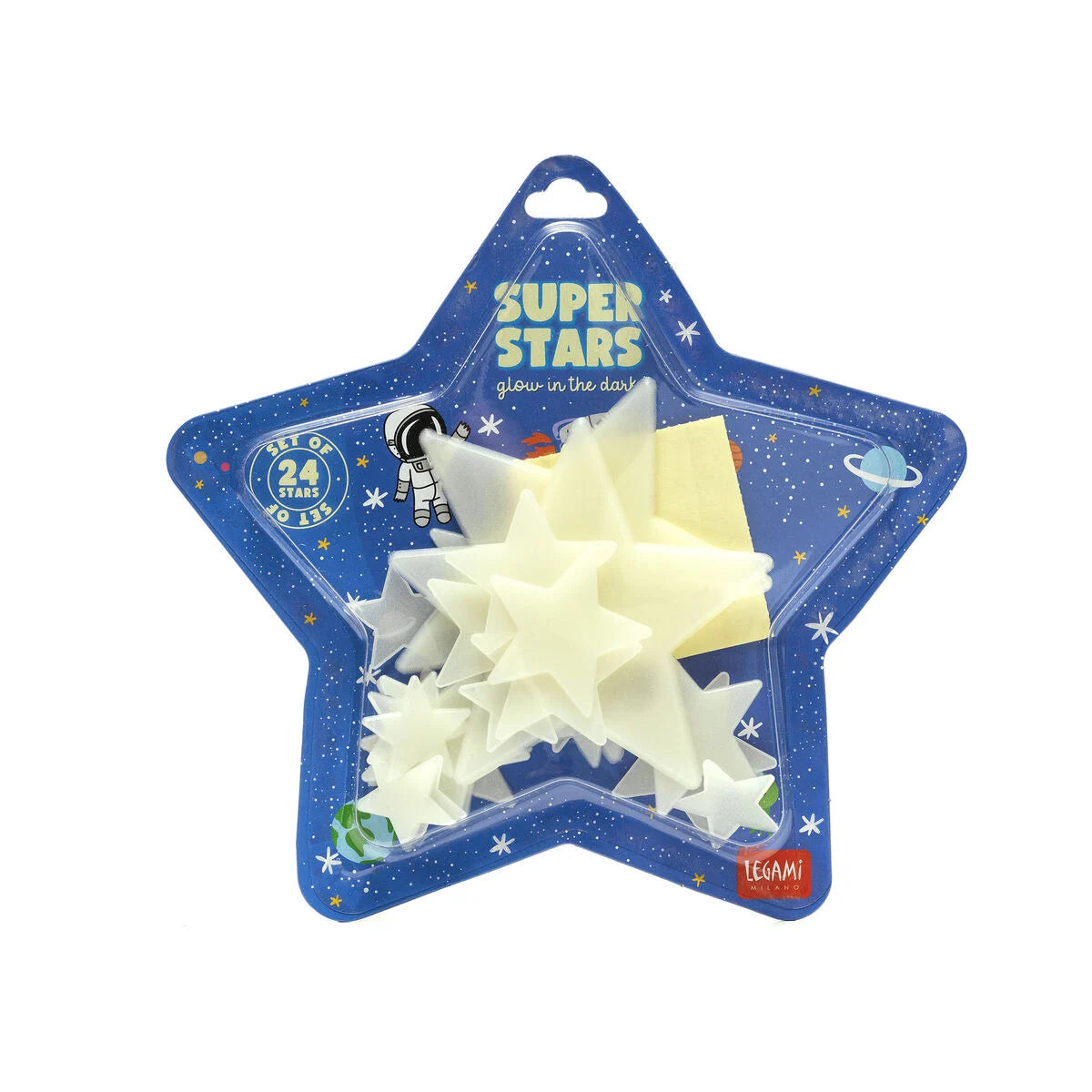 ADH. GLOW-IN-THE-DARK STARS - SUPER STARS - SPACE