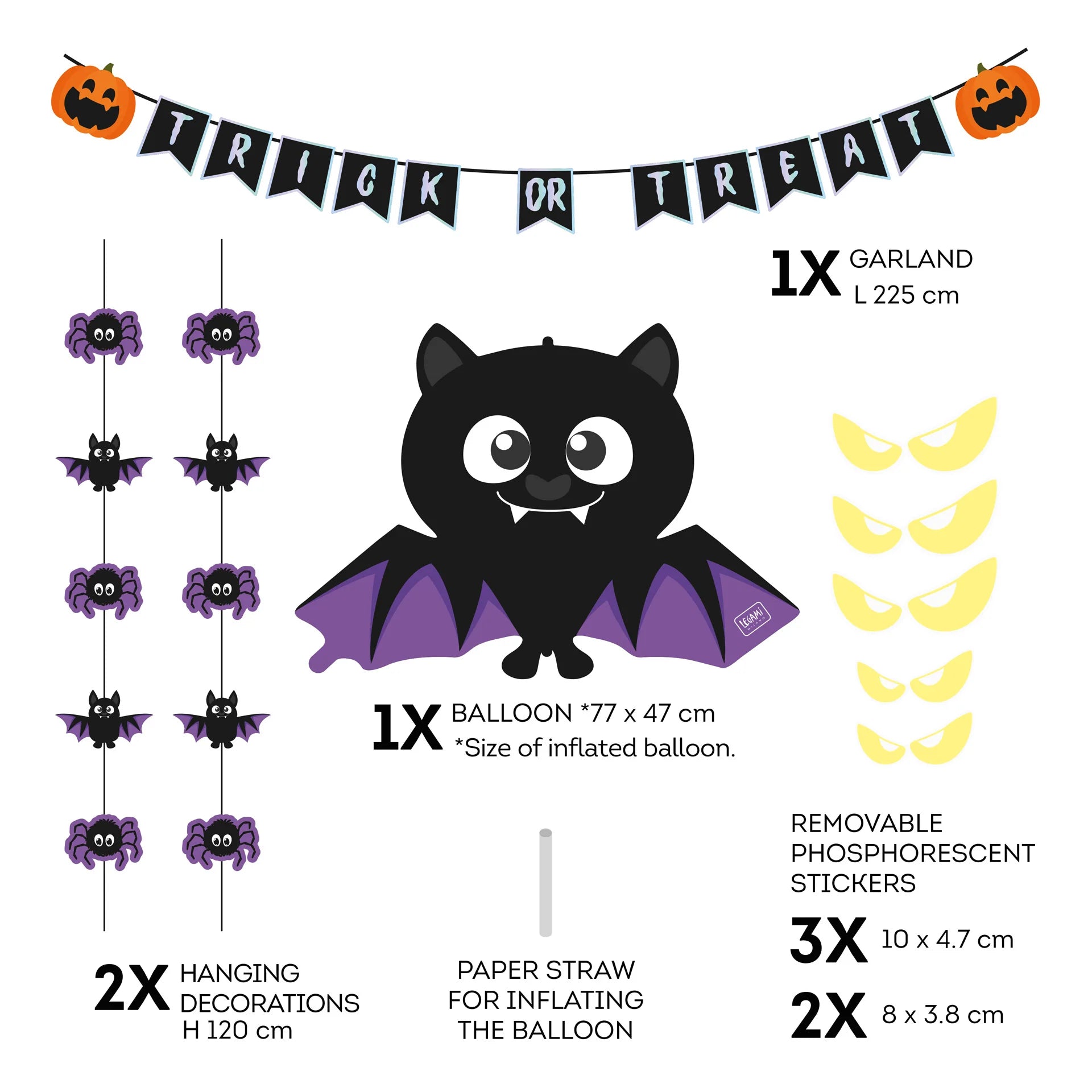 HALLOWEEN DOOR DECO. KIT - KIT DECORAZIONE PORTA